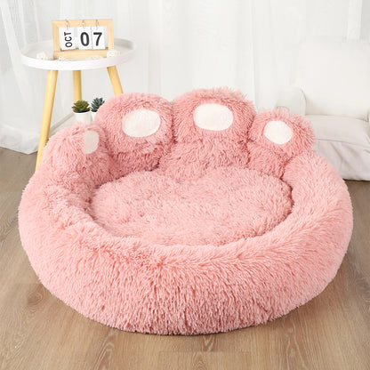 Plush Dog Sofa Bed – Washable Pet Kennel for Small, Medium & Large Dogs