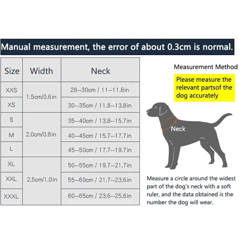 TrueLove TLC50121 Reflective Neoprene Dog Collar with Matching Leash, Adjustable Nylon Collar for All Dog Sizes