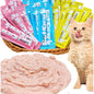 Cat Liquid Snack Strips – Chicken, Salmon & Tuna Wet Treats for Cats & Kittens