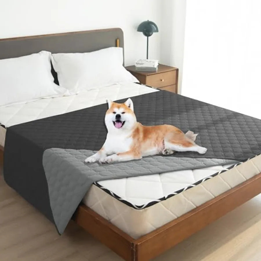 100 Double Sided Waterproof Dog Blanket Soft Pet Bed Cover Reversible Protect Furniture Couch Sofa Car for Puppy Large Dog Cat