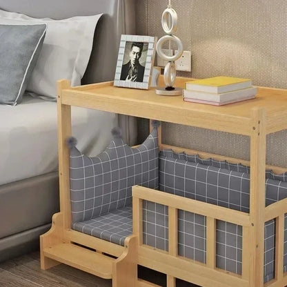 Simplicity Wooden Dog Bed Can Be Used As Bedside Table Dog Kennel Four Season Universal Environment protection Practical Pet Bed