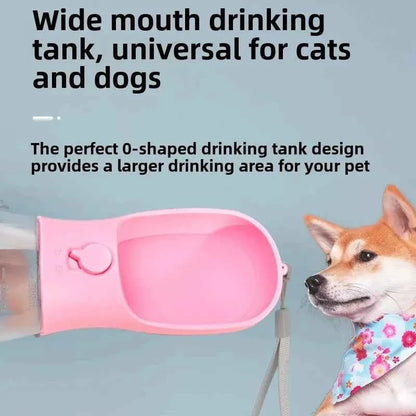 3 in 1 Dog Water Bottle with Poop Bag Dispenser Portable Pet Feeder for Cat Dog Bowl Outdoor Puppy Drinking Bowl Food Container