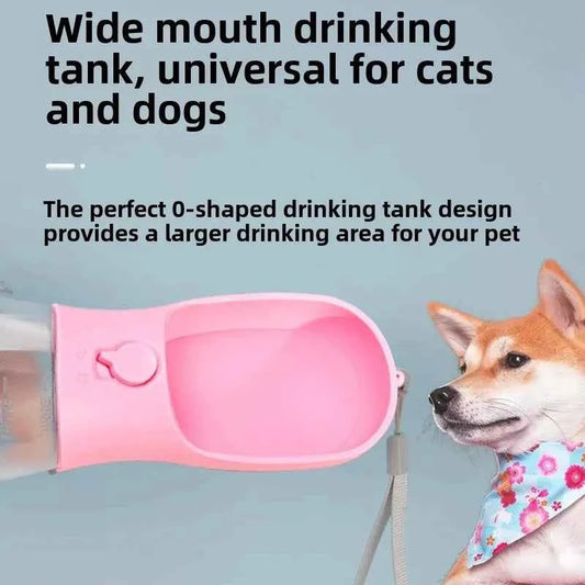 3 in 1 Dog Water Bottle with Poop Bag Dispenser Portable Pet Feeder for Cat Dog Bowl Outdoor Puppy Drinking Bowl Food Container