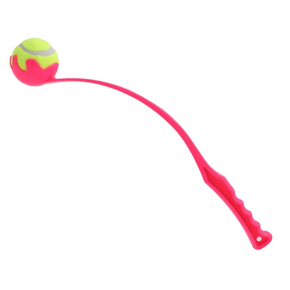 Pet Tennis Ball Launcher Set Outdoor Dog Training Toy Fetch Play Durable Ergonomic Handle Interactive Ball Picking Pet Supplies