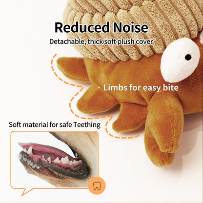 Interactive Dog Toy – Motion-Activated Vibrating Bounce Ball with Squeaky Plush Cover