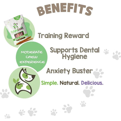 Extra Thin Bully Sticks for Small Dogs – 50 Count Natural Beef Chews for Puppies & Light Chewers