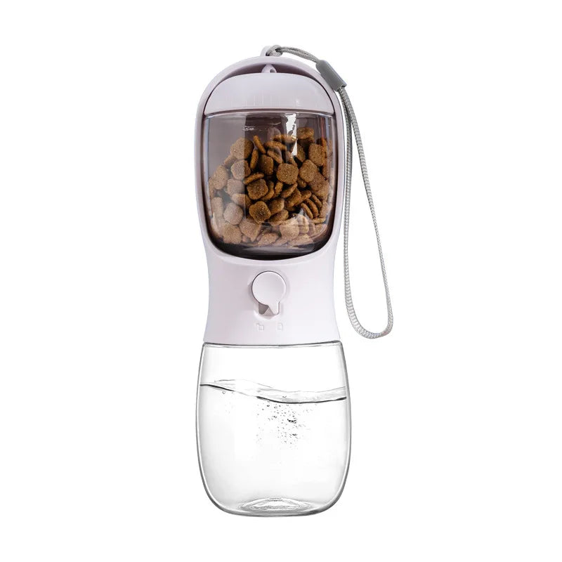 Pet Supplies Large Capacity Cats and Dogs Portable Outdoor 2-in-1 Water Food Temperature Resistant Multifunctional Pet Water Cup