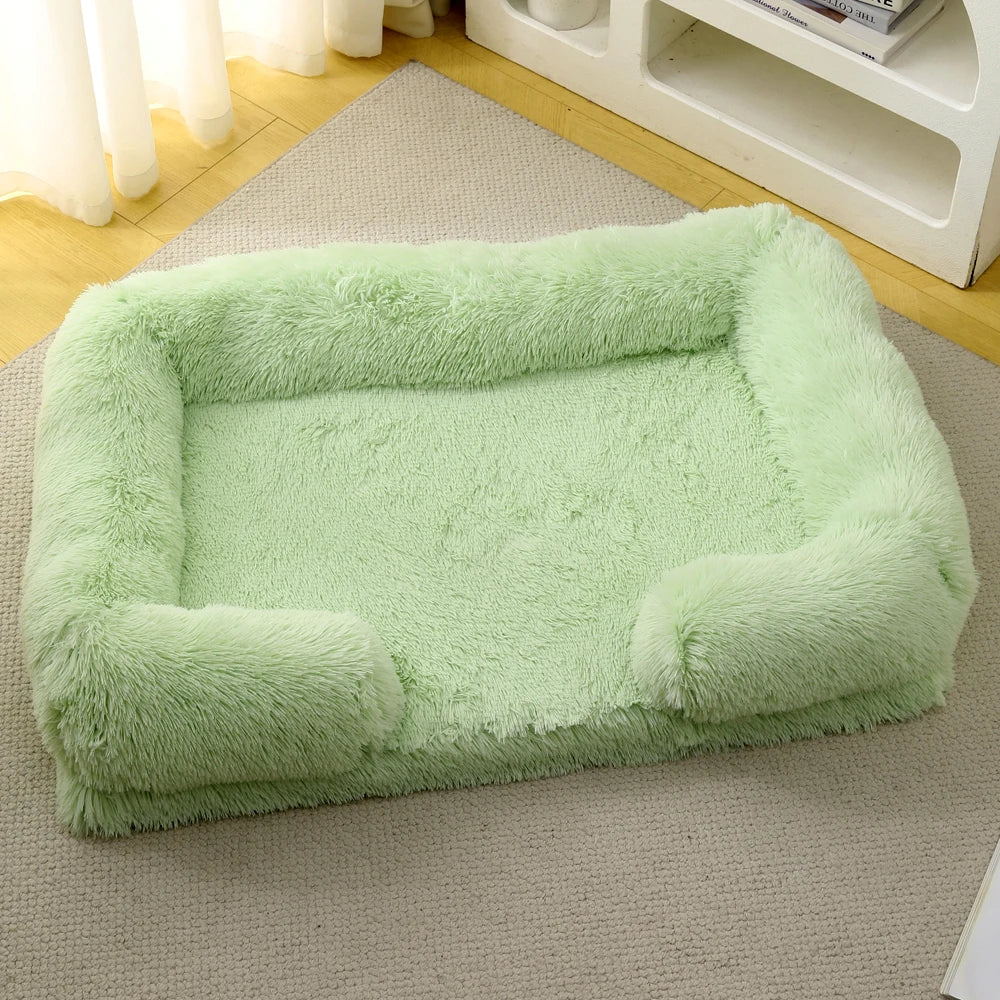 Luxury Winter Warm Large Dog Sofa Bed Dog Kneel Cat Mats House Cushion Pet Sleeping Sofa Beds Mat for Medium and Small Dogs