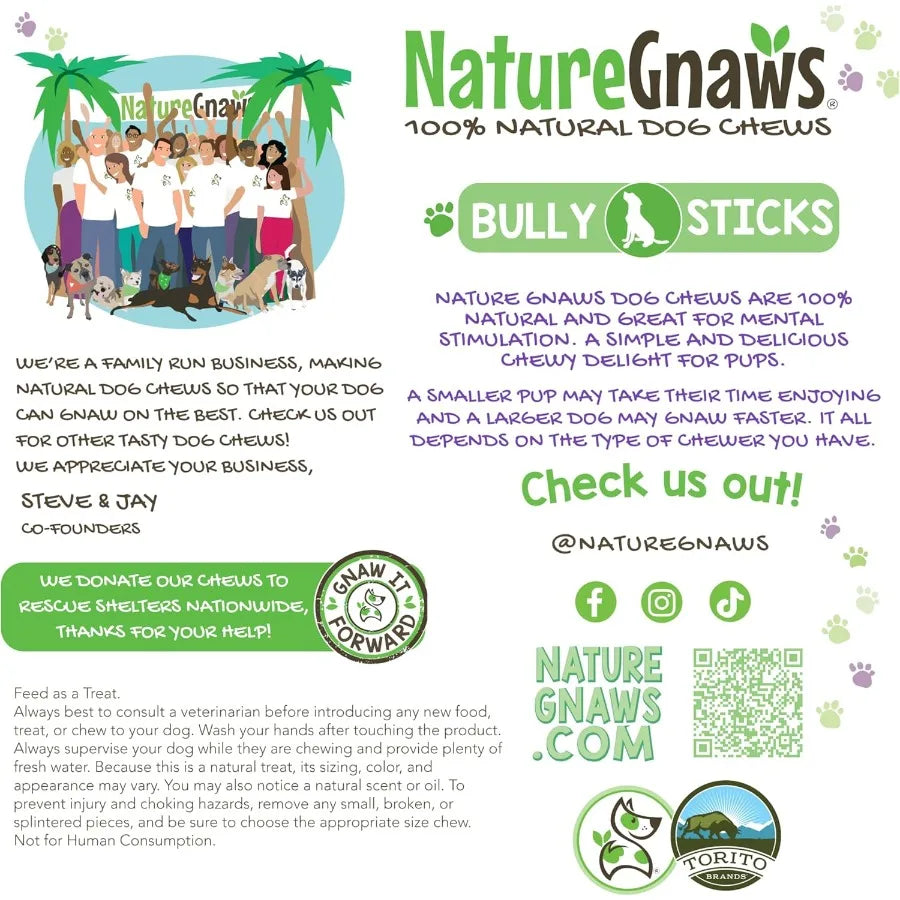 Extra Thin Bully Sticks for Small Dogs – 50 Count Natural Beef Chews for Puppies & Light Chewers