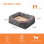 Jumbo Large Orthopedic Dog Bed Memory Foam Quilted Bolstered Pet Sofa Couch Elevated Cushion Warm Waterproof Mattress