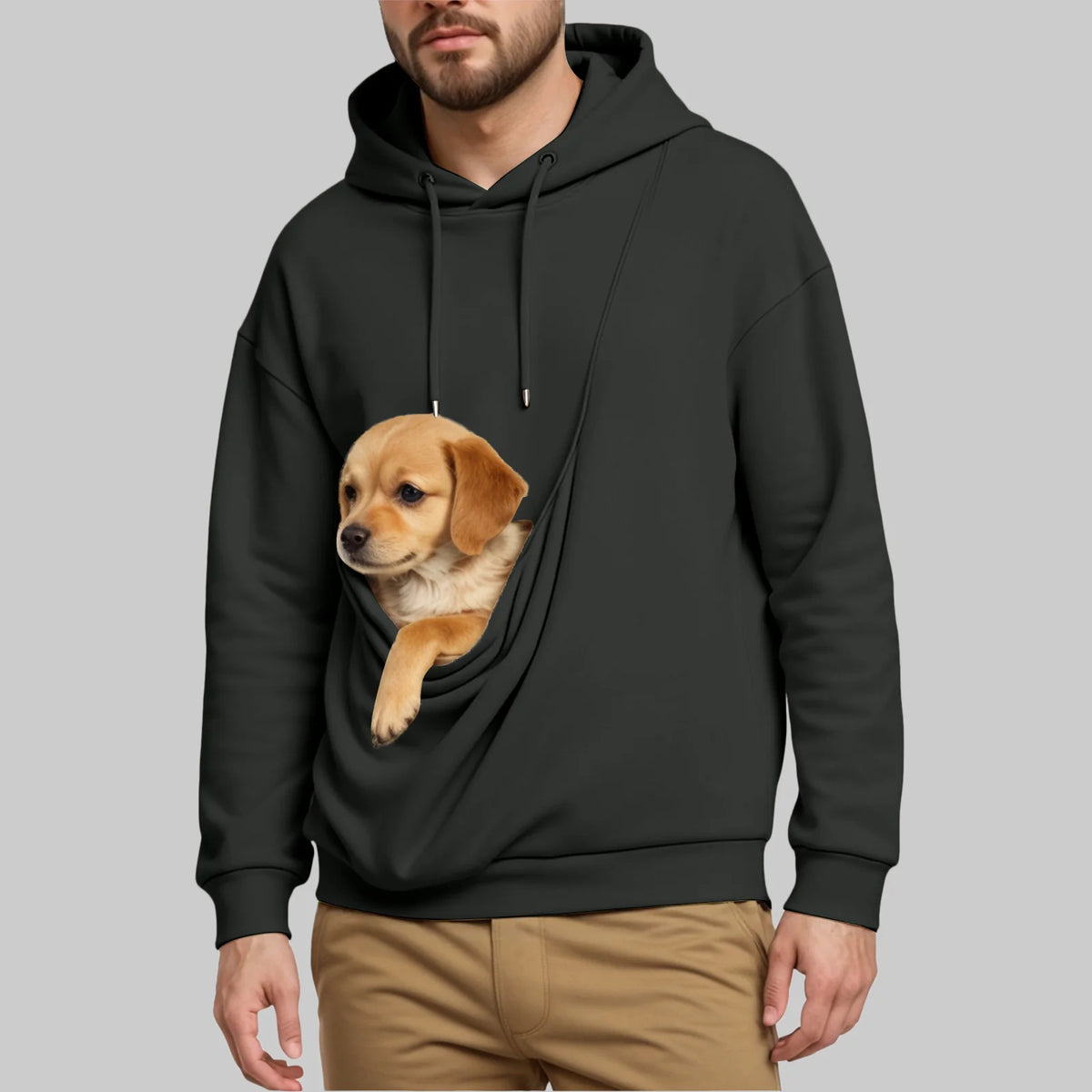 New Comfortable Sweater For Men Unisex Cat And Dog Bag Hooded Sweatshirt Pocket Pet Bag Holder