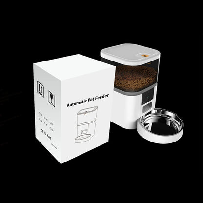 4L With HD Camera Automatic Pet Feeder Cat And Dog Food Automatic Dispenser Suitable For Two Pet Cat And Dog Feeding Remote Feed