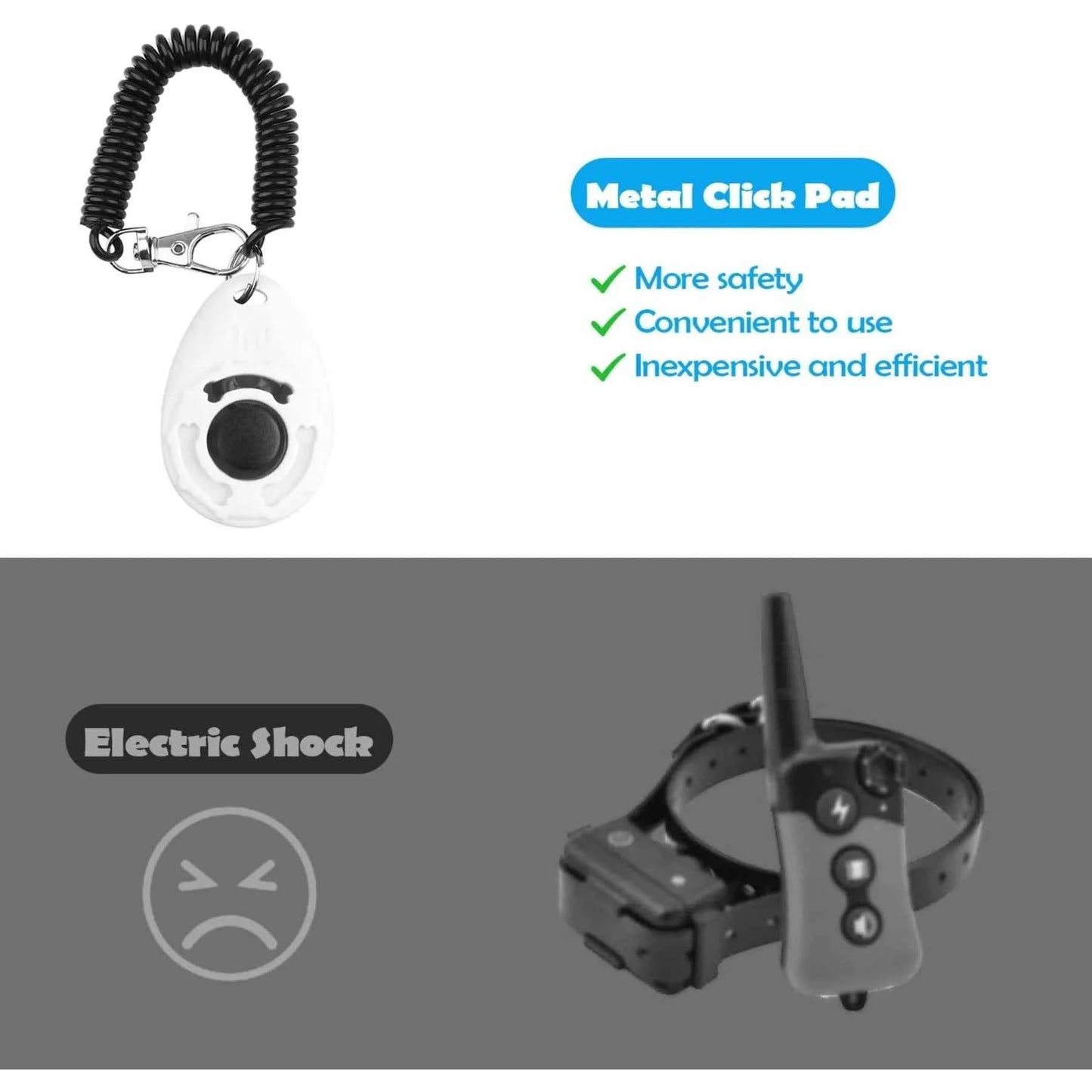 Wrist Strap Pet Training Clicker, Durable Lightweight Tool for Dog Cat Bird Horse Behavior Training
