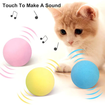 AI Smart Cat Ball Toy – USB Rechargeable 360° Rolling Interactive Cat Toy