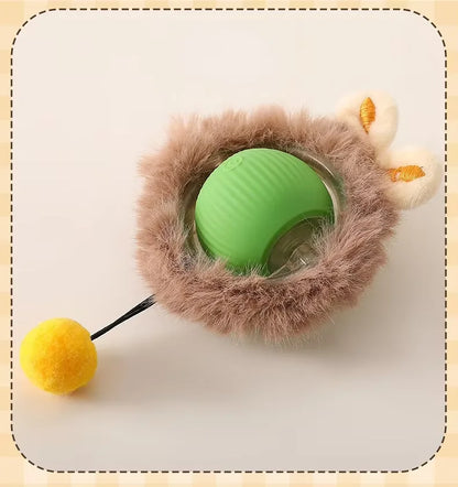 Electric Cat Toys,Hide and Seek Kitten Toy,Chirping&Motion Activated Interactive Cat Toy,Cats Hiding Cover Exercise Toys