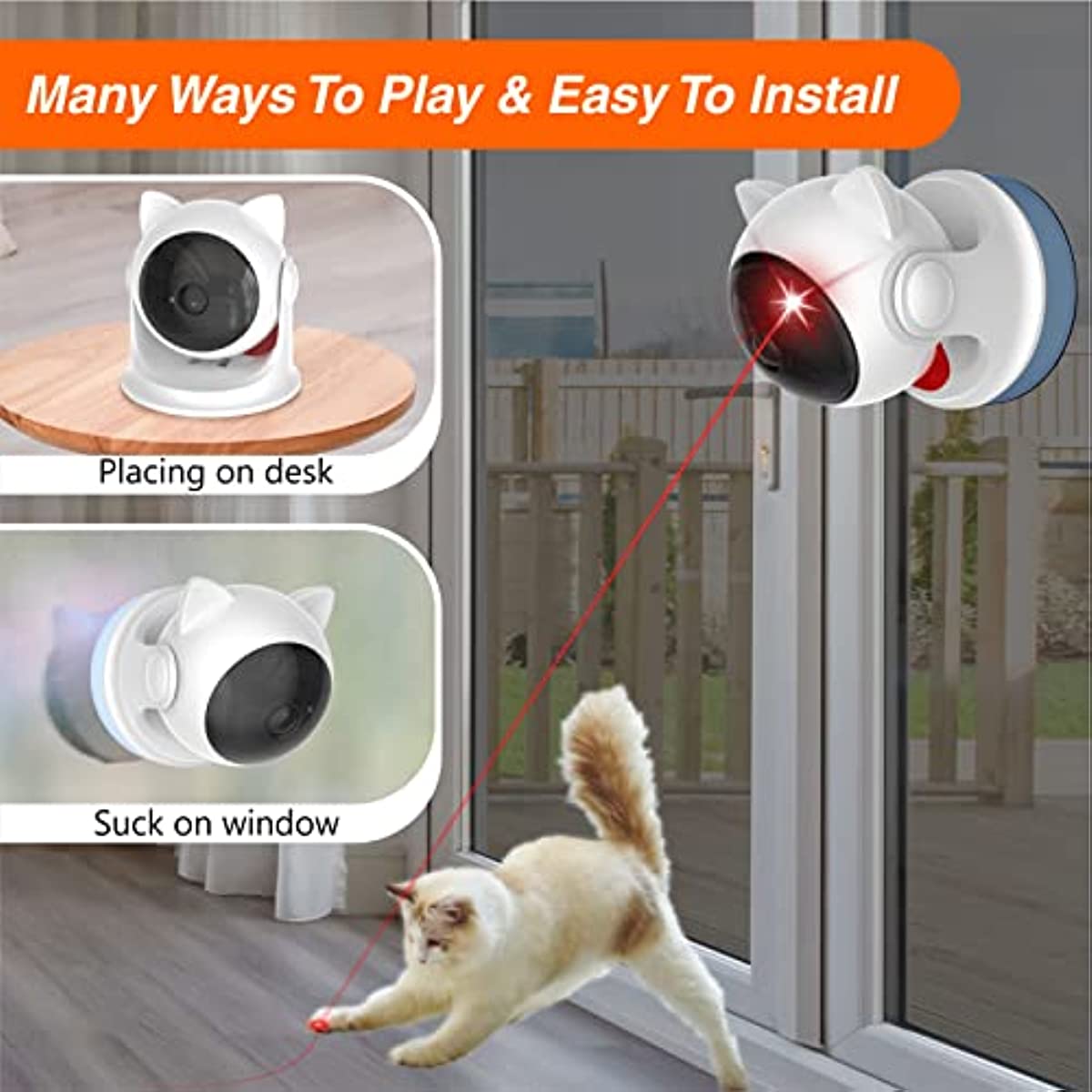 Automatic Cat Laser Toy – Interactive Indoor Toy for Cats & Kittens