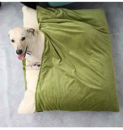 Pet Dog Kennel Cat Nest Teddy Bear Winter Thermal Mat for All Seasons Fully Washable Winter Large Dog Enclosed Pet Sleeping