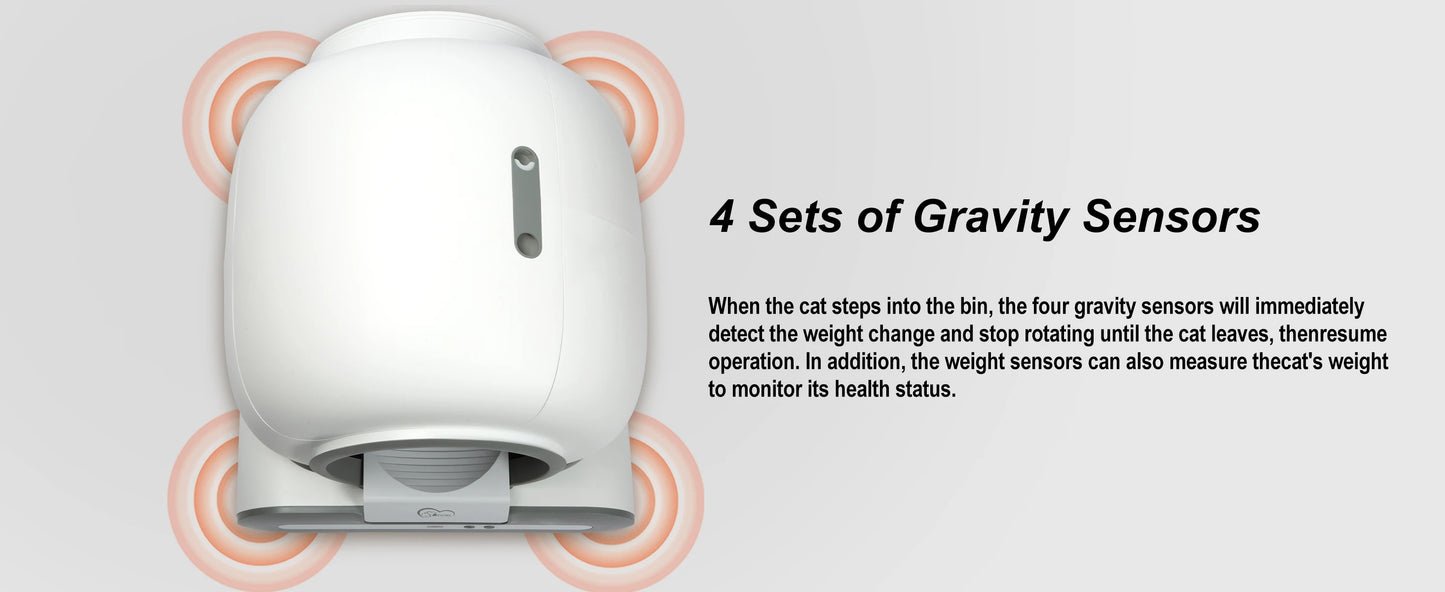 DOEL Automatic Self-Cleaning Cat Litter Box with App Control – 65L Smart Cat Toilet