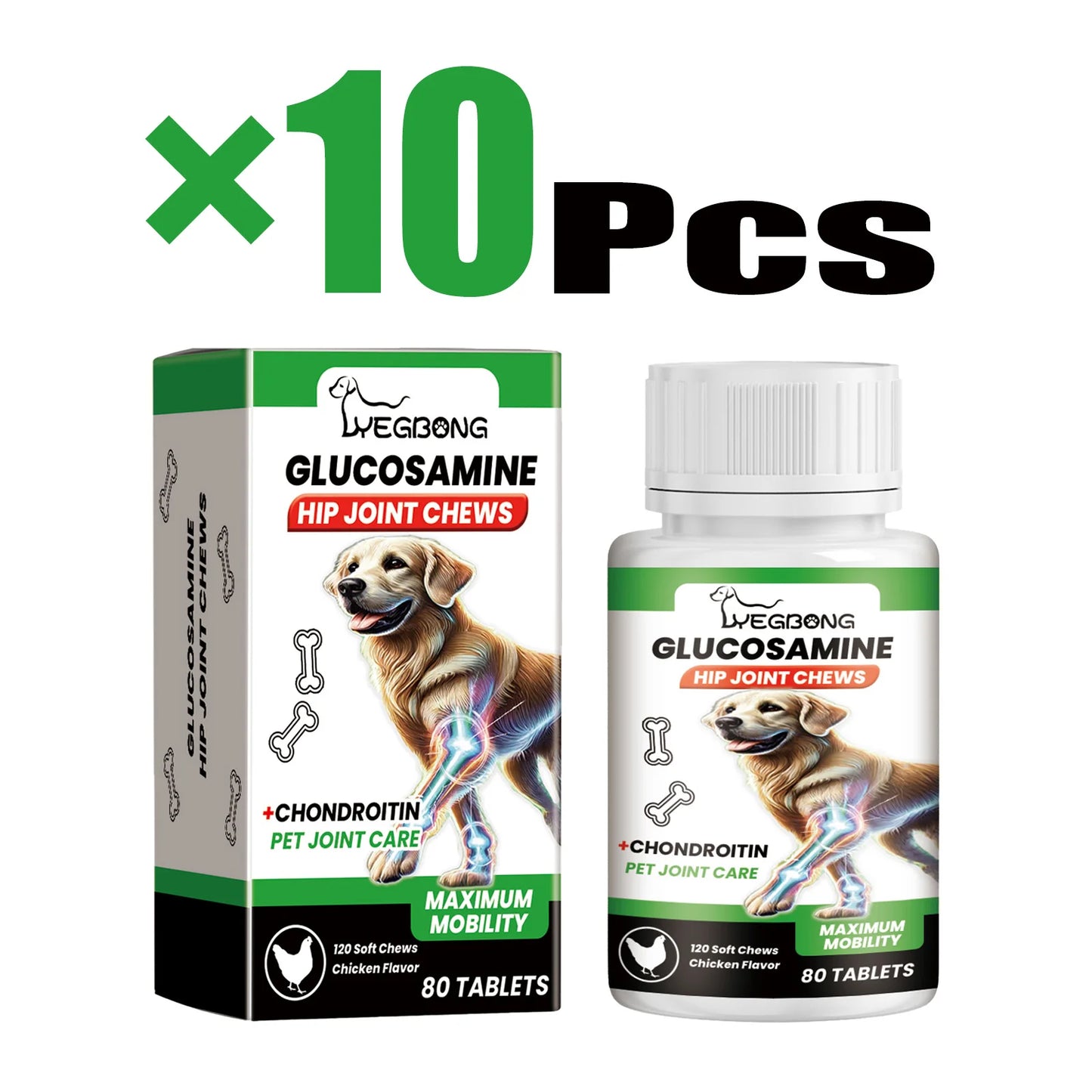 YEGBONG Pet Joint Care Tablets – Dog Supplement to Relieve Discomfort & Strengthen Bones