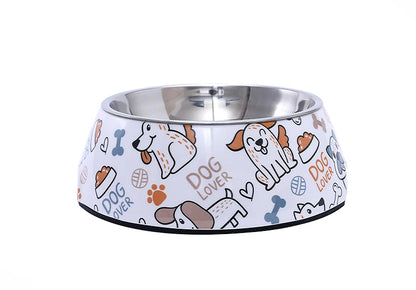 HOOPET Stainless Steel Pet Bowl Cat Feeder Drinker Supplies Kitten Puppy Food Feeding Water Drinking Bowls Pet Accessories