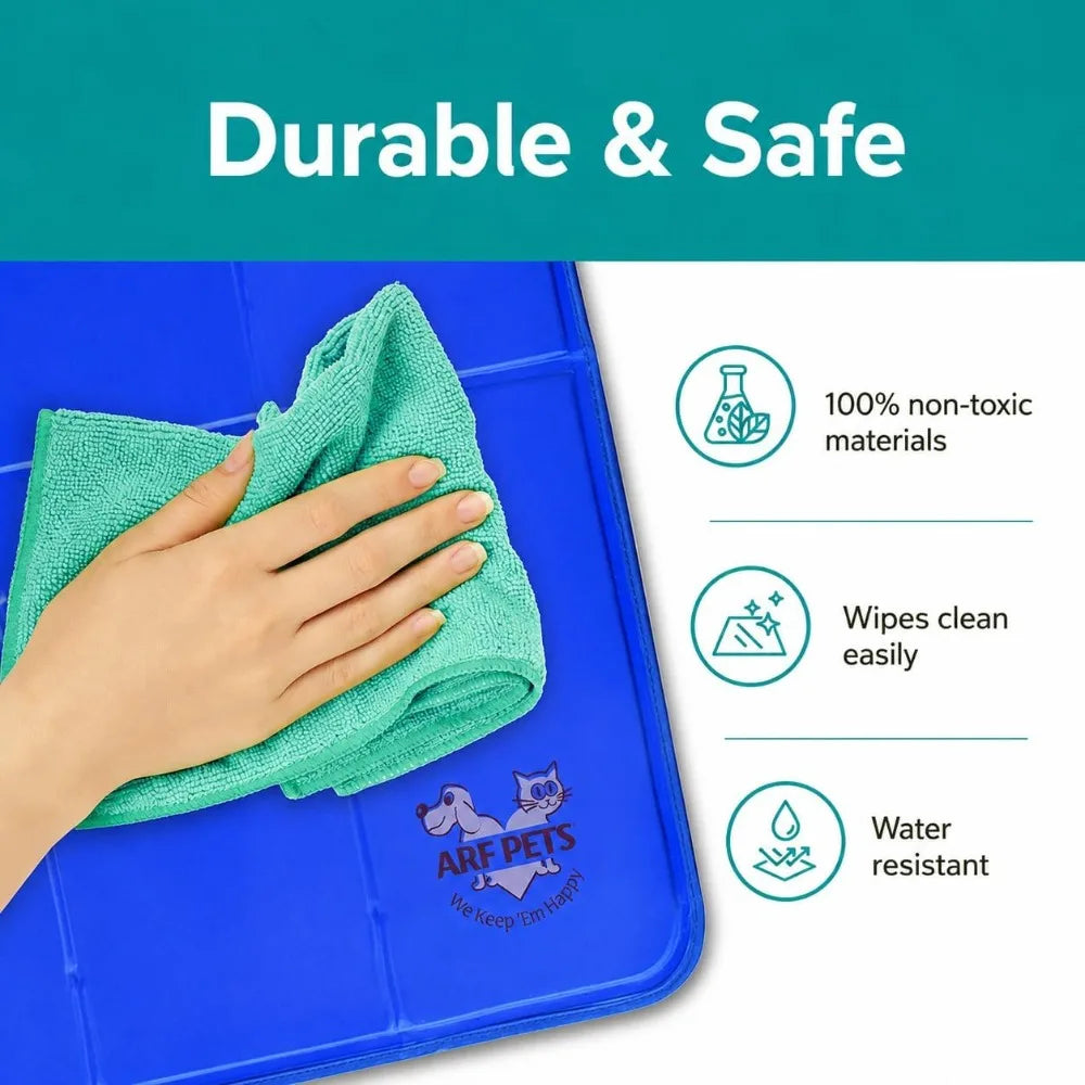 Self-Cooling Dog Mat 35"x55" for Large Dogs, Non-Toxic Gel Pad, No Electricity Needed
