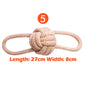 Interactive Cotton Rope Dog Toys for Small Large Dogs Tug of War Durable Bite Toy for Pet Pug Chihuahua Bichon Christmas Gift