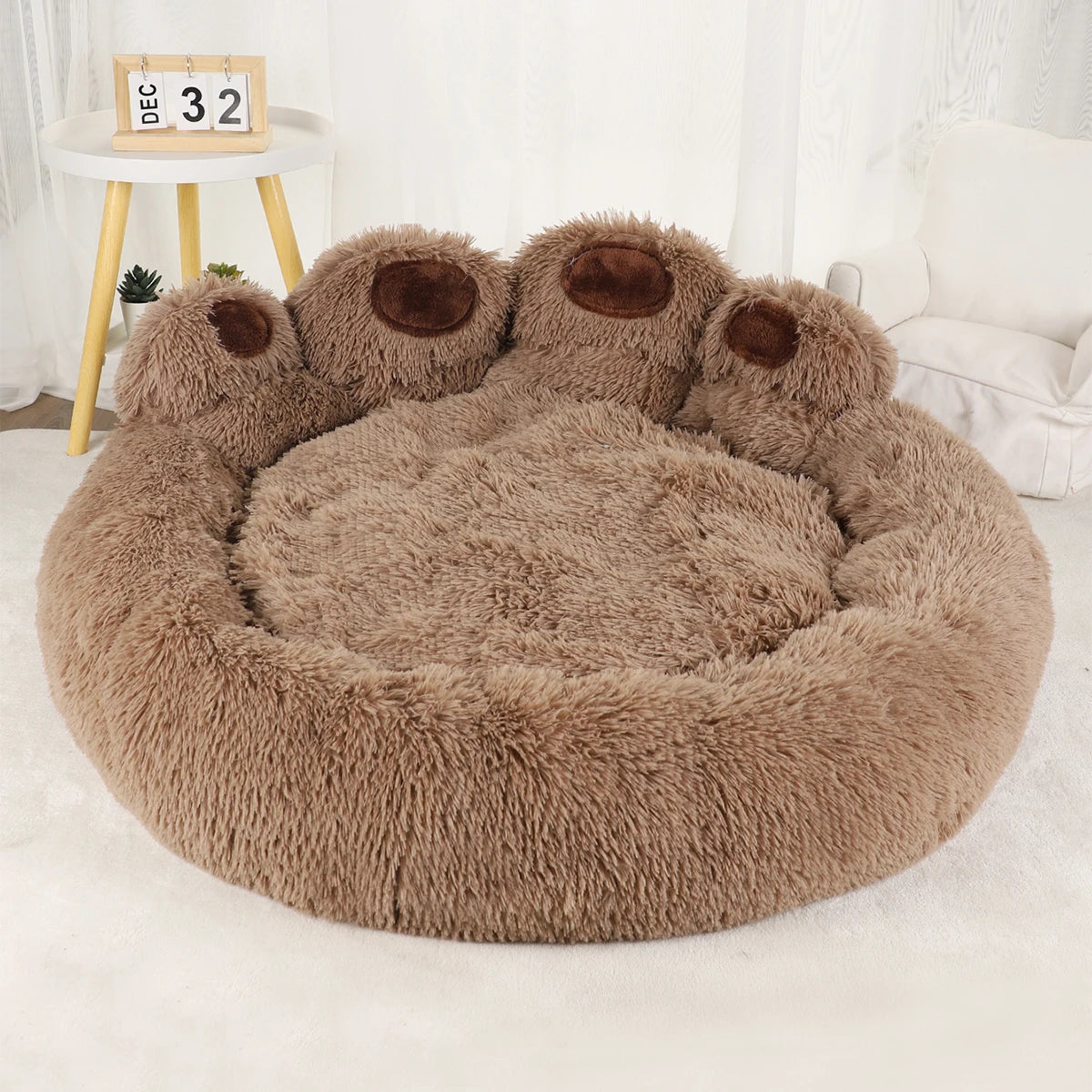 Plush Dog Sofa Bed – Washable Pet Kennel for Small, Medium & Large Dogs