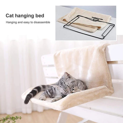 Cat Radiator Hammock Bed – Warm Fleece Hanging Basket with Iron Frame
