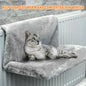 Cat Radiator Hammock Bed – Warm Fleece Hanging Basket with Iron Frame