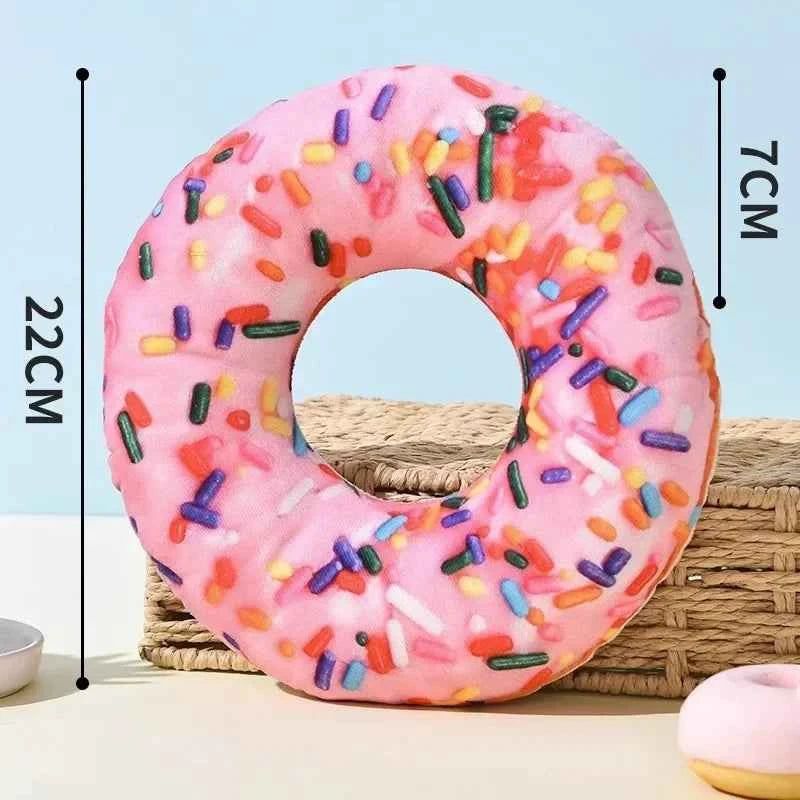Dog Toy Plush Pizza Shape Pet Squeaky Sound Toys for Small Large Dogs Puppy Teeth Cleaning Chew Toy Pet Supplies