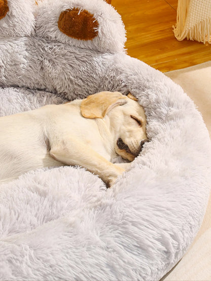 Plush Dog Sofa Bed – Washable Pet Kennel for Small, Medium & Large Dogs
