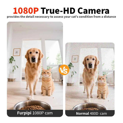 Furpipi 8L Smart Automatic Cat Feeders with 1080P HD Camera 5G WiFi Pet Feeder Tuya APP Control Smart Dog Cat Kibble Dispenser