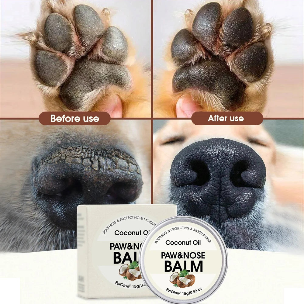 Pet Paw & Nose Balm – Coconut Oil Winter Care | Dogs & Cats