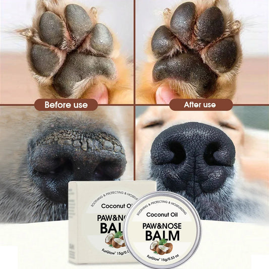 Pet Paw & Nose Balm – Coconut Oil Winter Care | Dogs & Cats