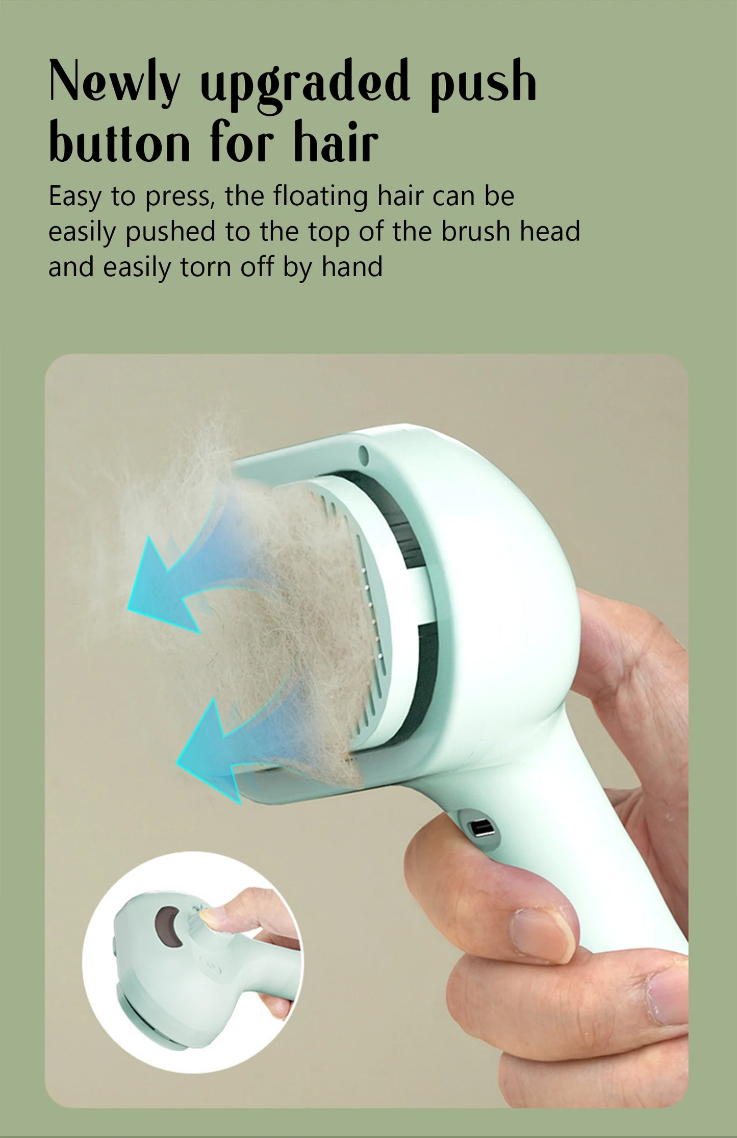 USB Steam Spray Pet Grooming Comb – Heated Massage Brush for Dogs & Cats