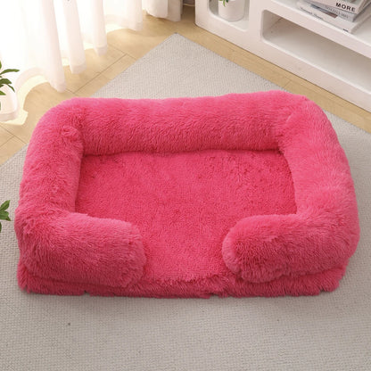 Luxury Winter Warm Large Dog Sofa Bed Dog Kneel Cat Mats House Cushion Pet Sleeping Sofa Beds Mat for Medium and Small Dogs