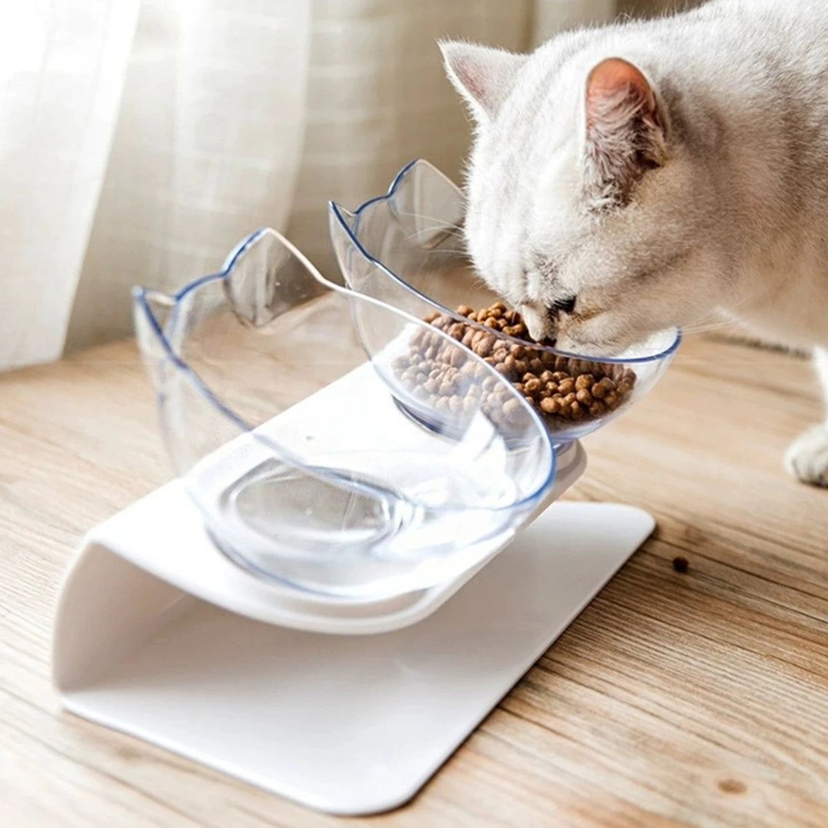 Non-Slip Double Cat Bowl Dog Bowl With Stand Pet Feeding Cat Water Bowl For Cats Food Pet Bowls For Dogs Feeder Product Supplies - Bdba PK
