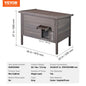 Outdoor Weatherproof Cat House – Insulated Wooden Feral Cat Shelter