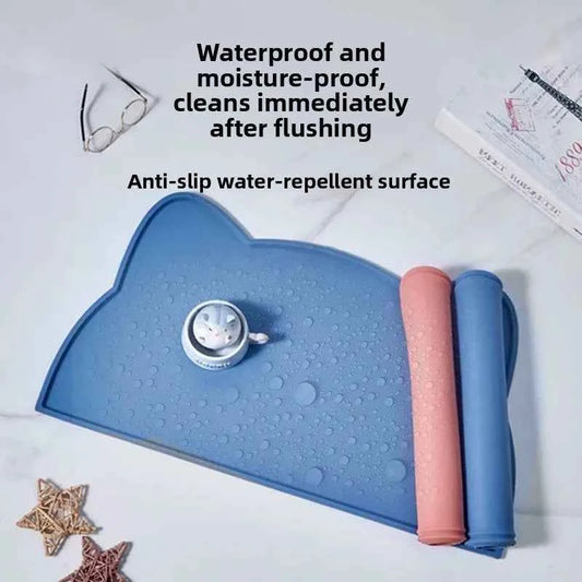 Anti-slip Silicone Pet Feeding Pad, Washable Food-grade Licking Pad, Suitable for Dogs and Cats As A Leak-proof Pad