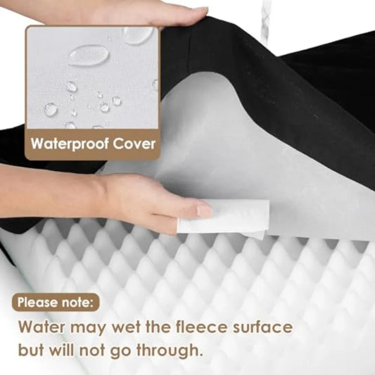 Waterproof Dog Bed Orthopedic 47"x29" Memory Foam Pet Bed for XXLarge Dog Bed Washable Pet Mat with Removable Cover