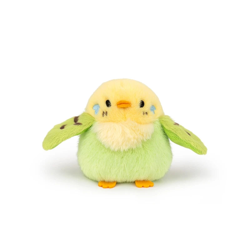 Cartoon Birds Plush Toys Pendant Keychain Simulation Parrot Bird Nest Plush Keyring Anime Cute Girl Kawaii Room Decor Kids Gifts