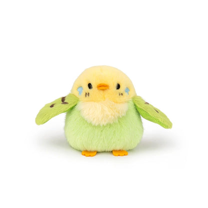 Cartoon Birds Plush Toys Pendant Keychain Simulation Parrot Bird Nest Plush Keyring Anime Cute Girl Kawaii Room Decor Kids Gifts