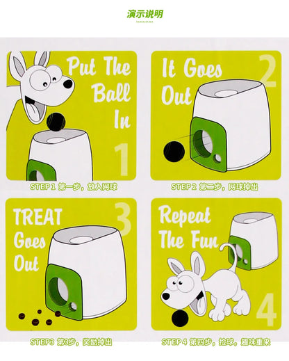 Automatic Tennis Ball Launcher for Dogs – Interactive Fetch & Treat Machine