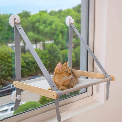Cat Window Hammock – Foldable Hanging Bed with Suction Cups for Cats