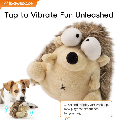 Interactive Dog Toy – Motion-Activated Vibrating Bounce Ball with Squeaky Plush Cover