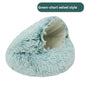 Pet Autumn and Winter Warm Shell Semi-Enclosed Cat Bed Pure Cotton Pet Cat Bed Semi-Enclosed Dog Bed Dog Bed Enclosed Cat Bed