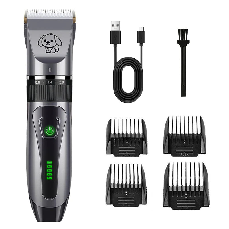 NIELSY Professional Pet Hair Clipper – Ceramic Silent Grooming Kit for Dogs, Cats & Rabbits