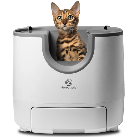 Self-Cleaning Cat Litter Box Open-Top Design with Advanced Safety Sensors Extra Large Capacity for Multi-Cat Homes Hassle-Free