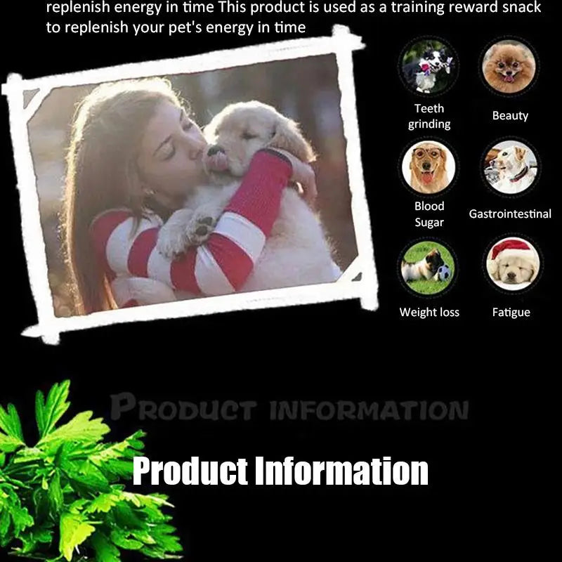 Beef Dog Treats – Chewy Diced Beef Training Rewards for Puppies & Adult Dogs