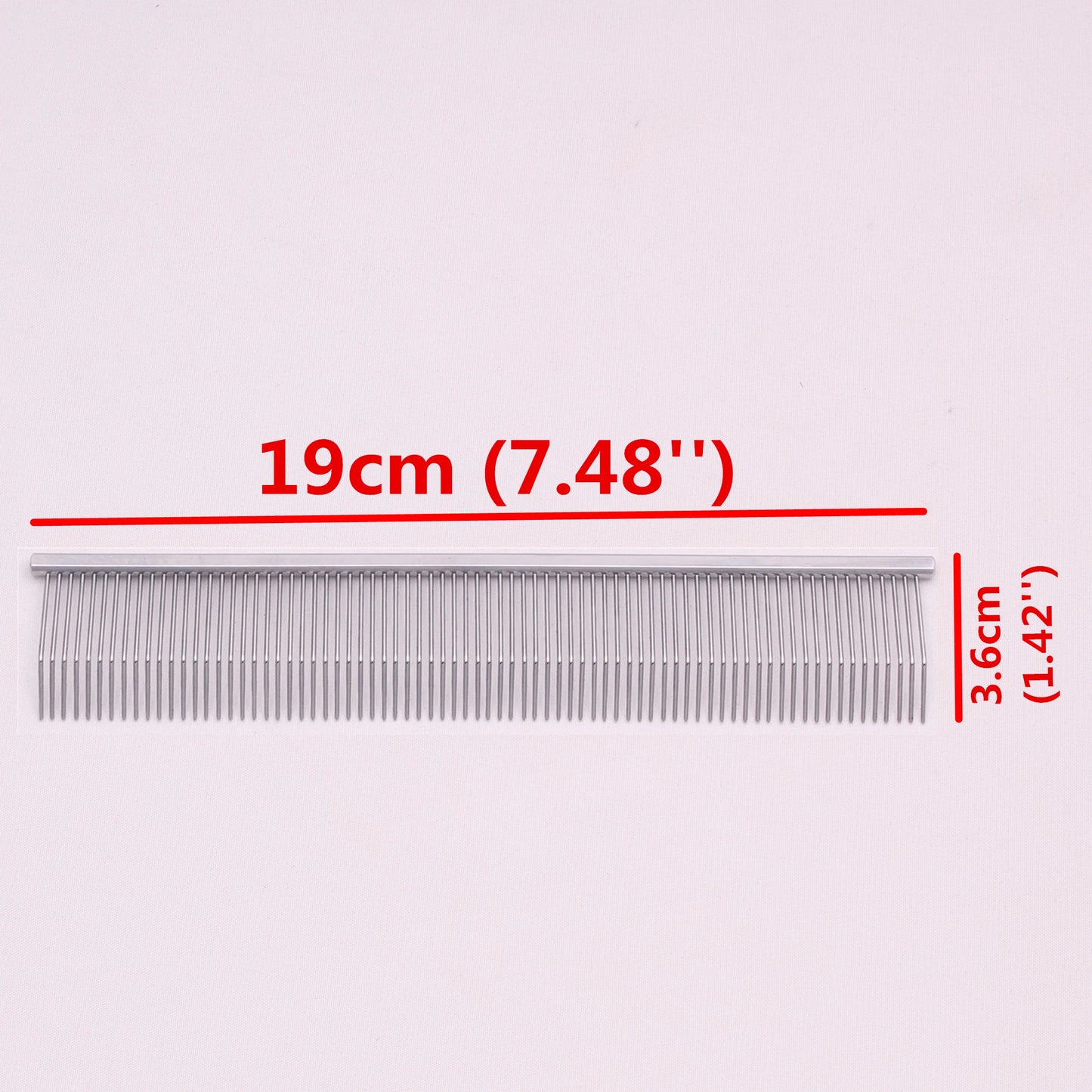 Copper Dog Grooming Combs Pet Boundary Knot Massage Tools Professional Salon Cat Hair Cleaning Crescent High Low Teeth 7817#